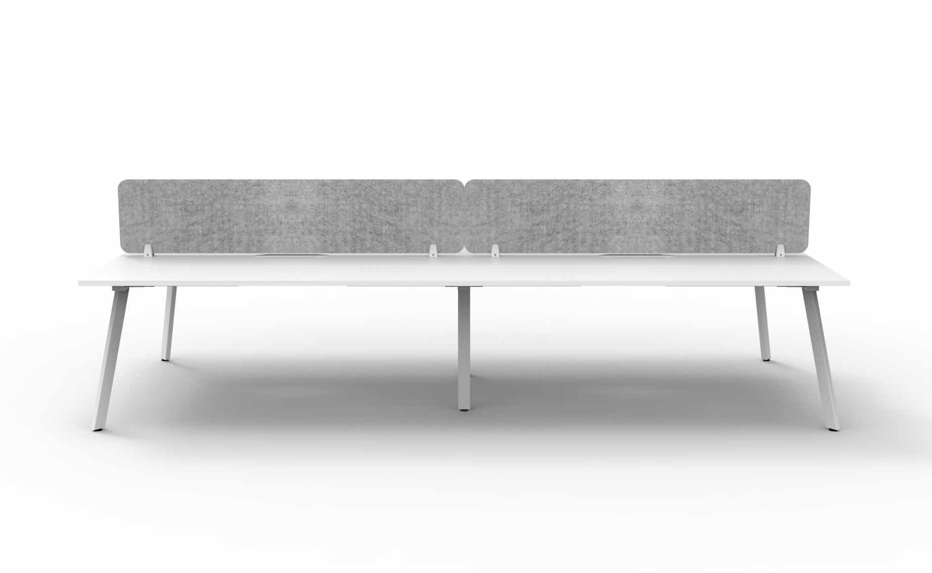 Eternity 4 Person Double Sided Workstation - with Eco Screen
